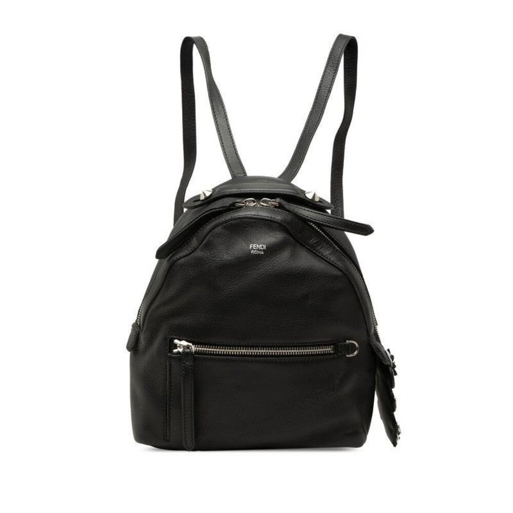 Fendi By The Way Flower Bijou Backpack Black